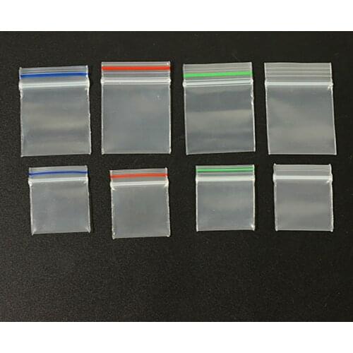 50Pcs 1/12 Dollhouse Mini Plastic Storage Bag Model Toys Miniature Ziplock Bags Doll House Accessories