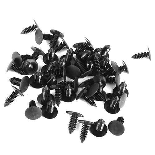 50x Black Nylon Tree Type Push Rivet Car Retainer Clips for Car Canopy Securing 2020