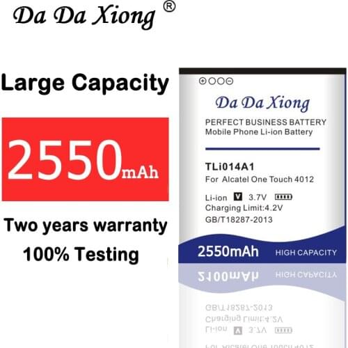 TLi014A1 2550mAh Battery For Alcatel ONE TOUCH 4012/X OT-4012A FIRE OT-5020 M POP 918 OT-918/N/S OT-990M OT-985 Phone