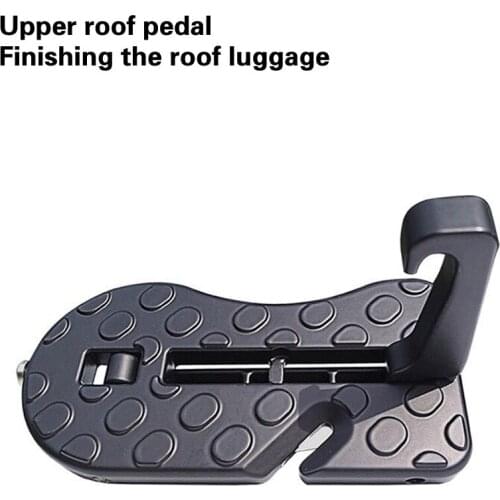 Auto Door Step Hooked Multifunction Foldable Pedals Vehicle Rooftop Roof Rack Assistance Door Step Car SUV Slam Latch Doorstep