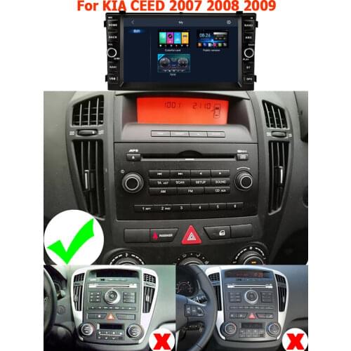 WITSON 2G 16G 4 CORE Android 10 2 Din Car Multimedia dvd Player GPS autoradio For Kia Ceed 2007 2008 2009 Car Radio PC wifi