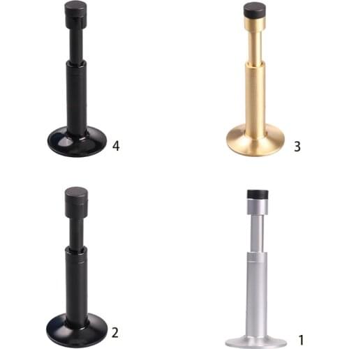 Mute Door Block Hydraulic Buffer Door Stopper Pure Copper&Aluminum Alloy Floor Stops Bedroom Touch Wall Absorption Plug