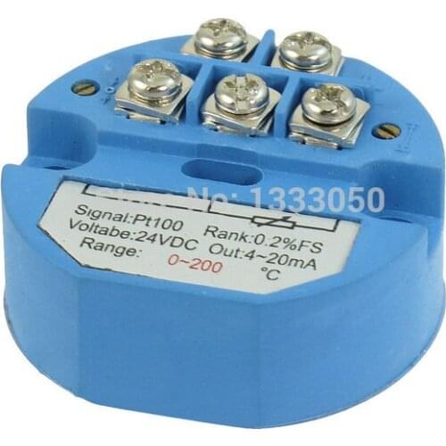 Free Shipping PT100 Thermocouple Temperature Sensor Transmitter 0-200C