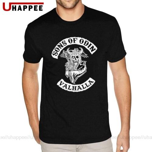Vikings Sons Of Odin T-Shirts Guy High Quality T-Shirts for Men Short Sleeve Discount Brand Clothing