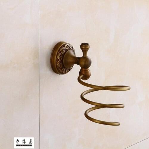 European style copper antique hair dryer rack antique bathroom hardware accessories antique bathroom rack