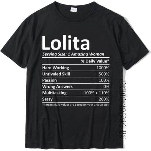 LOLITA Nutrition Personalized Name Funny Christmas Gift Idea T-Shirt Men Hot Sale Leisure Tees Cotton Tshirts 3D Printed