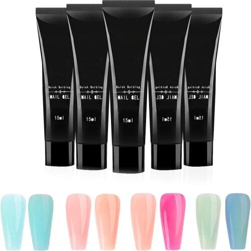15ml Luminous Nail Polish UV Glue Builder Extension Gel DIY Manicure Accessory