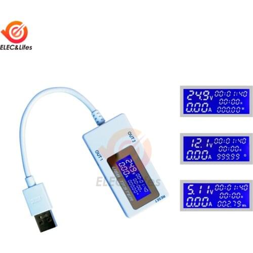 DC 4-30V 0-5A 0-150W USB Tester DC Power Meter Digital Voltmeter Ammeter Volt Meter Power Bank Wattmeter Voltage Doctor Detector