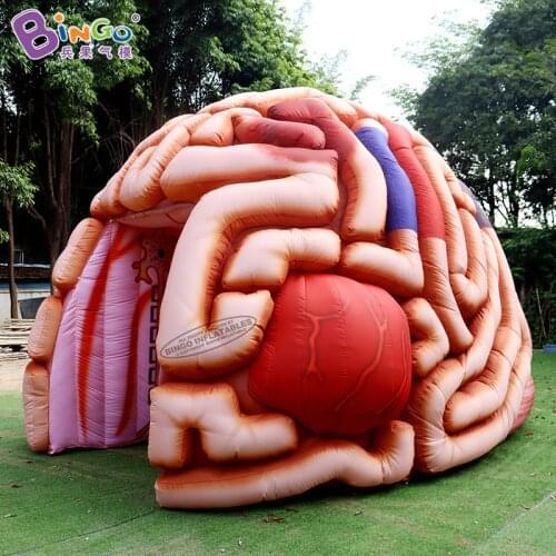 Custom Built 5.1x4.5x3.6 Meters Large inflatable Brain Tunnel Tent for Education Toys BG-H0040
