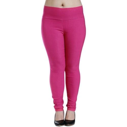 Candy Color Womens Leggings Middle Waist Elastic Band100KGS Wearable Super Stretch Pull-On Plus-Size Fit No Gap Legging 6XL