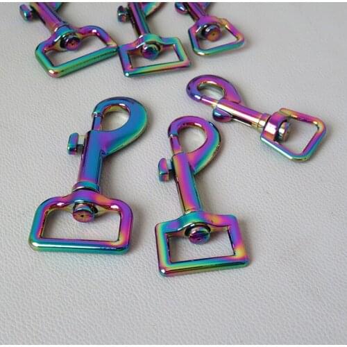 20Pcs 15mm 20mm 25mm Webbing Straps Metal Carabiners Buckle Clip Hook For Dog Rope Pet Leash Leads Clasps Harness DIY Accessory