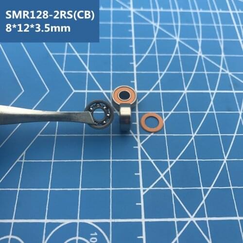2019 Real Time-limited Steel Free Shipping 2pcs ABEC-7 Hybrid Ceramic Stainless Steel Ball Bearing SMR128-2RS SMR128 8*12*3.5 mm