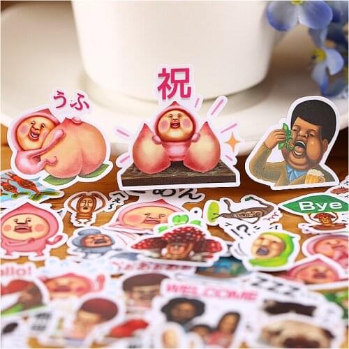40pcs Creative cute self-made peach people scrapbooking stickers /decorative sticker /DIY craft photo albums kawaii