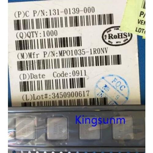 Free shipping 10pcs MPO1035-1R0NV integrated inductor high current 4040 1.0UH