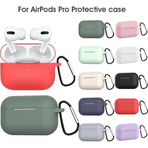 CASPTM Soft TPU Silicon Earphone For Apple Airpods Pro Case Charging Box Cover For AirPods Pro Headphone Protective Case Hook