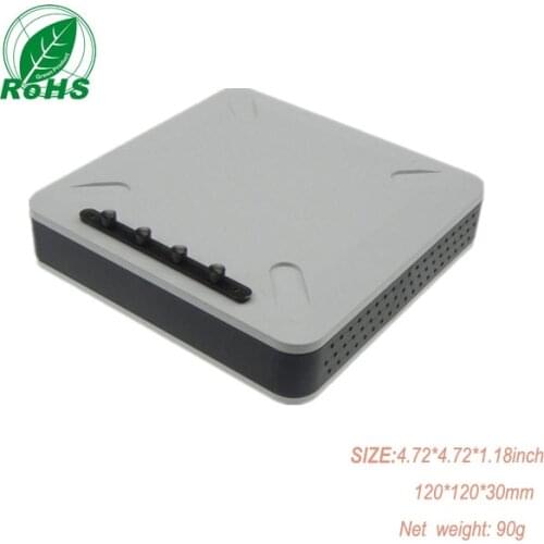 Plastic Enclosure home network enclosure for Electronics Components 120*120*25mm 4.72*4.72*1.10inch