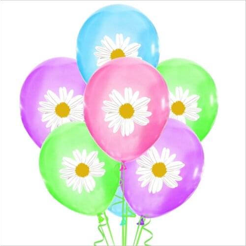 Summer Fresh Daisy Wedding Party Sequin Balloon Birthday Holiday Decoration