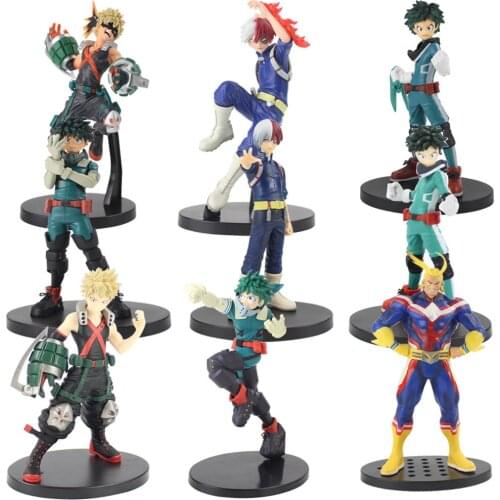 My Hero Academia DXF Figure Midoriya Izuku Bakugou Katsuki Shoto Todoroki Boku no Hero Academia All Might PVC Action Figure Toy
