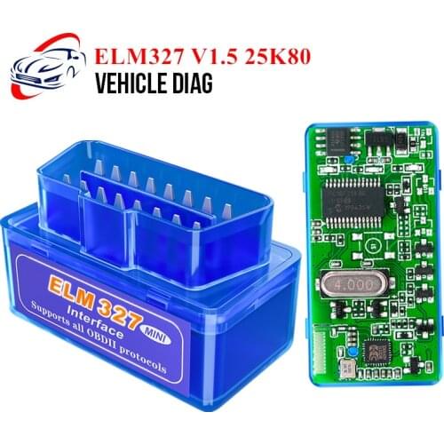 OBD2 ELM327 V1.5 with 25K80 Chip Bluetooth/Wifi Code Reader Auto Scanner Diagnostic Tool Multi-Language for Android/Symbian/iOS