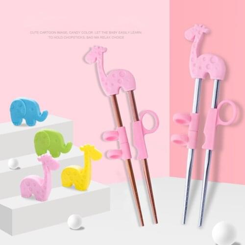 1Pair Kids Baby Chopsticks Technique Learning Training Helper Chopstick