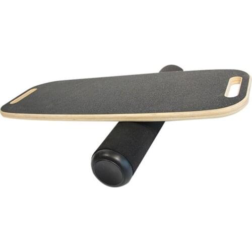 Wooden Balance Board Yoga Twisting Fitness Balance Plate Core Workout For Abdominal Waist Legs Muscles Roller- Board Balancing