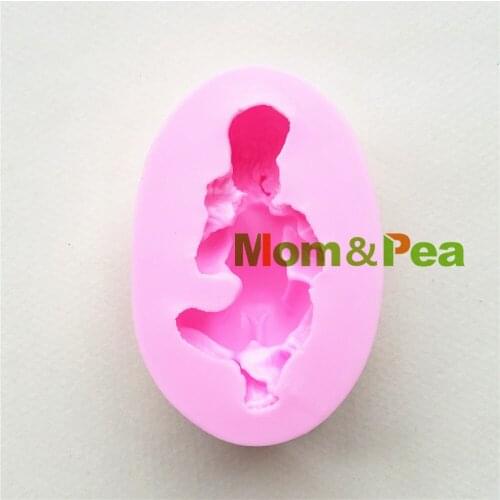 Mom&Pea 1116 Free Shipping Baby Silicone mold Cake Decoration Fondant Cake 3D Mold Food Grade
