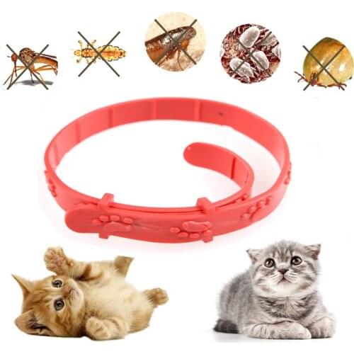 Adjustable Cats Silicone Collar Effective Removal Of Fleas Lice Mites Mosquito Four In One practical Pet Dag Collars Pet Supplie