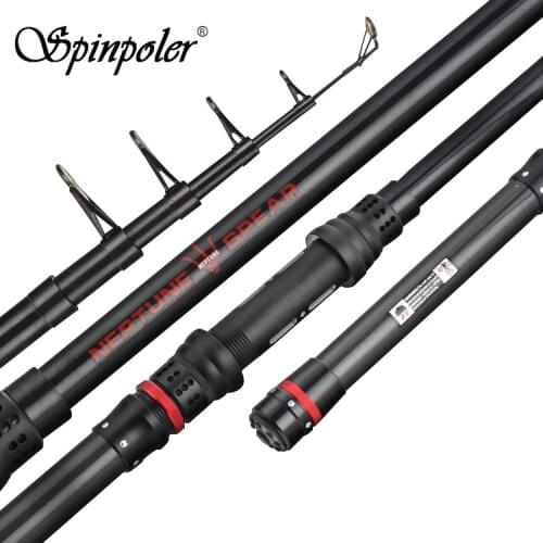 Spinpoler 1.8m-2.7m Saltwater Telescopic Fishing Rod Carbon Fiber Pole Portable Boat Carp Rod Spinning Fishing pole Dropshipping