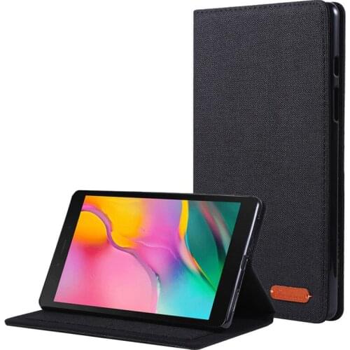 Fabric Tablet case for Samsung Galaxy Tab A 8.0 2019 SM T290 T295 T297 Funda cover for SM-t290 Protective Shell with Card Bag