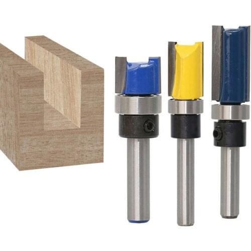 1/4"(6.35mm) Shank Top Bearing Flush Trim 25/20/11.9mm Pattern Router Bit Milling Tool For Trimming Woodworking Milling Cutter