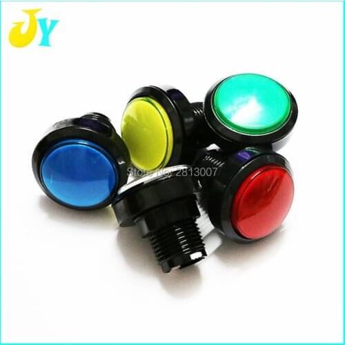 1 PCS 46mm 12V LED Illuminated Push Button Round Arcade button switch Arcade Video Game Arcade cabinet Accessories