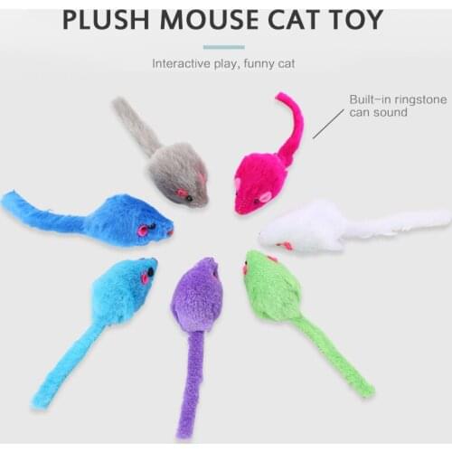 3/5PCS False Mouse Cat Toy Plush Mice Palying Toy For Cat Kitten Cat Scratch Bite Resistance Interactive Mouse Toy