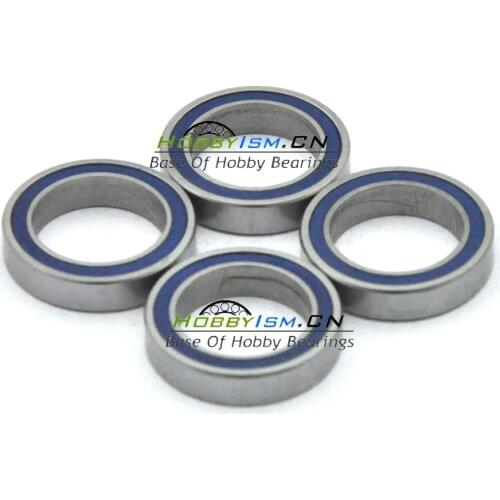 4PCS 1/2x3/4 x5/32" blue Rubber Bearings ABEC-3 R1212 2RS