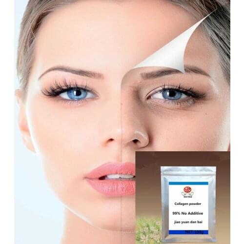 50g-1000g Pure Food Grade Fish Collagen Powder, Whitening Beauty, Jiao Yuan Dan Bai, Free Shipping