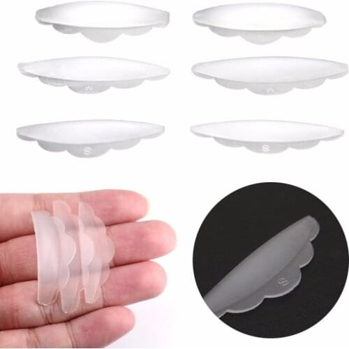 6Pcs Eyelash Lift Lifting Curlers Curl Silicone Eye Lash Extension Shields Pads
