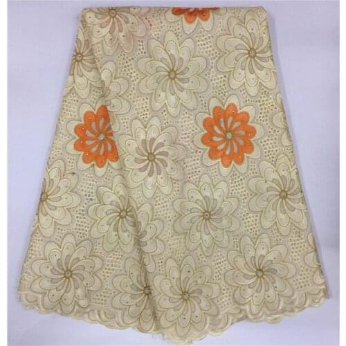 African Cotton Swiss Voile Lace Fabric High Quality Stones Swiss Voile Lace In Switzerland cotton african lace fabric