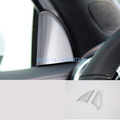 For Mercedes Benz A Class W177 A180 A200 A250 2019 2020 2021Car Stick ABS Frame A Column Audio Speak Cover Ring Circle Lamp Trim