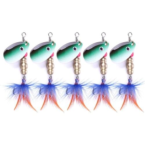 10PCS 6.3CM-5.7G Spinner Spoon Metal Bait Fishing Lure Wobblers CrankBaits Jig Shone Metal Sequin Trout metal jigging lure
