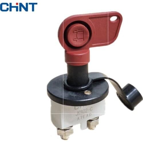 CHNT Automobile Power Supply Master Switch JK802-C Mechanical JK802-C Copper Contact 12V/24V Battery Power Switch