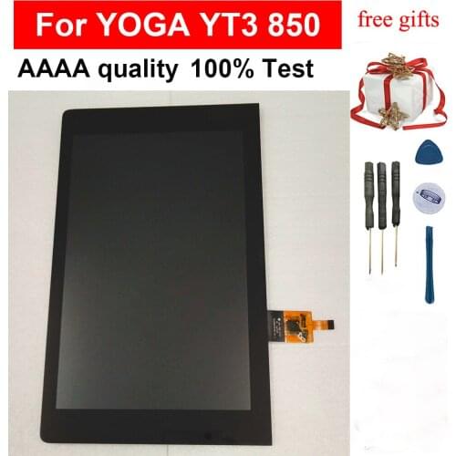 For Lenovo YOGA YT3 850 YT3-850M YT3-850F YT3-850 Black Touch Screen Digitizer Sensor Panel Glass + LCD Display Monitor Assembly