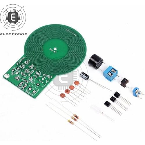 Metal Detector Electronic Kit DC 3V-5V 60mm Non-contact Sensor Board Module Metal Detector With Battery Case DIY Kit