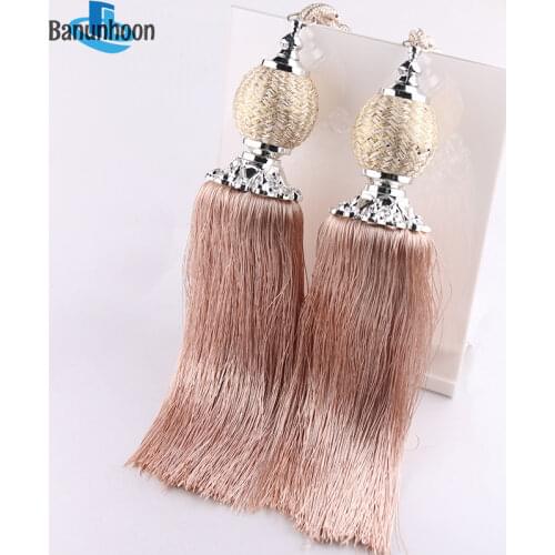 2019 Hot Sale American Curtain Accessory Tassels High-quality Buckle Tiebacks Holder Window Drapery Hanging Hooks Decoration