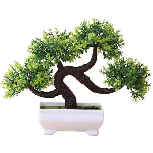 Artificial Plant Tree Bonsai Fake Potted Ornament Home Hotel Garden Decoration