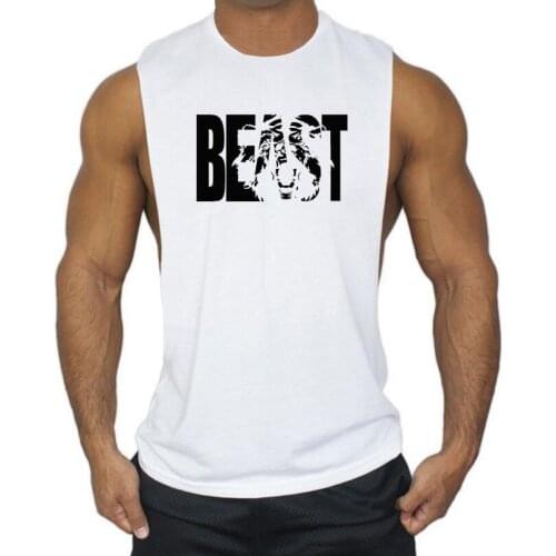 Brand Clothing Bodybuilding Fitness Men Tank Top workout Letters Vest muscle Stringer sportswear Undershirt sleeveless shirt