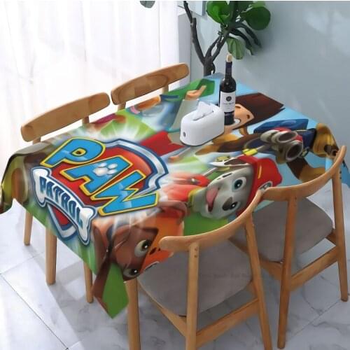 Paw Patrol Tablecloth Table Overlays Wedding Decoration Banquet Dining Table Cover New Year Christmas Birthday Party Table Cloth