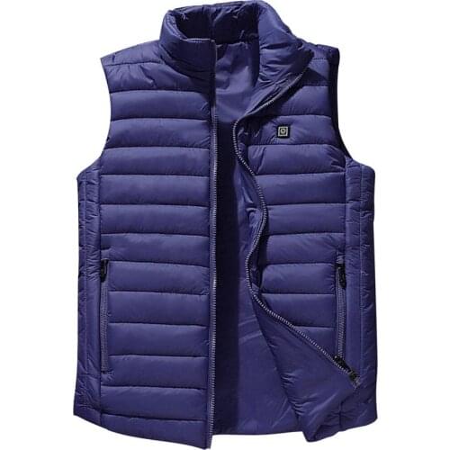 Outdoor Men Electric Heated Vest USB Heating Vest Winter Thermal Polyester Camping Hiking Warm Hunting Jacket