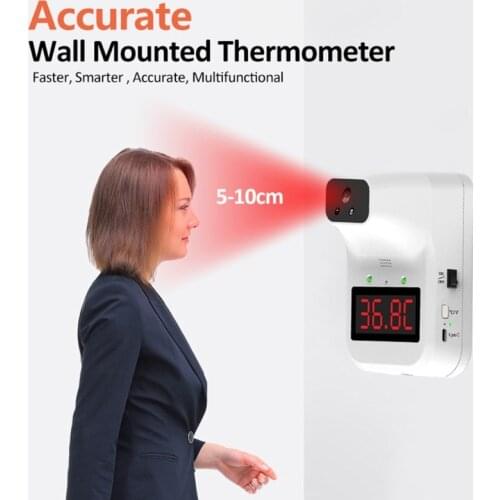 YYDS Wall Thermometer USB Infrared Thermometer Fever Alarm Accurate Reading Digital Display for Office Factory Shop School