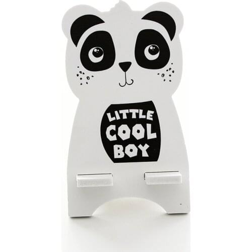 New Arrival Universal Wooden Mobile Phone Holder Panda Phone Stand Cute Cartoon Bunny Dinosaur Tablet Smartphone Support