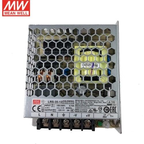 Original MEAN WELL LRS-35-12 Switching Power Supply 110V/220V AC to 12V DC 3A 36W Meanwell Power Unit PSU SMPS