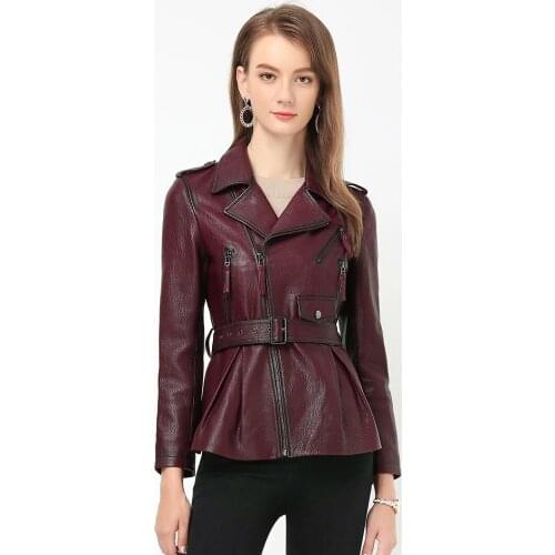 Genuine Leather Autumn Jacket Women 100% Real Sheepskin Coat Female Korean Bomber Jackets Chaqueta Mujer MY3970